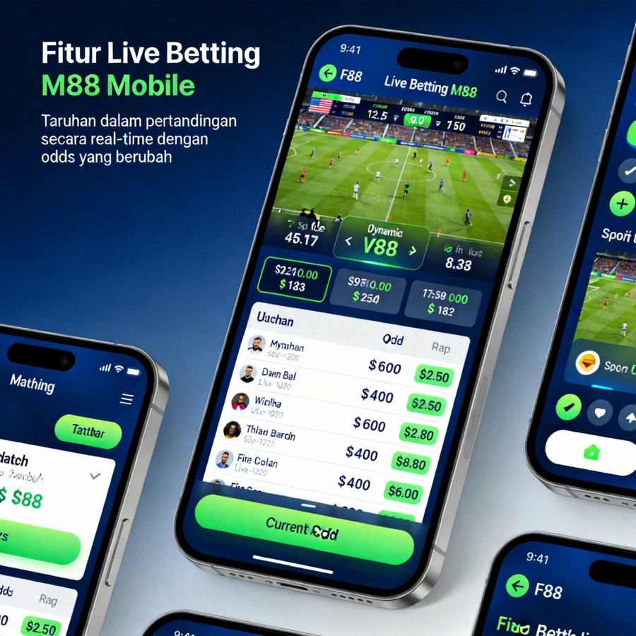 Fitur Live Betting M88 Mobile - Taruhan dalam pertandingan secara real-time dengan odds yang berubah